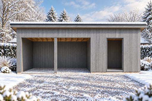 4 × 6 m malkinė ir sodo sandėliukas su vienšlaičiu stogu - garden gazebo pergola
