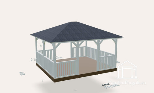 Sukurkite savo sodo pavėsinę 3D formatu